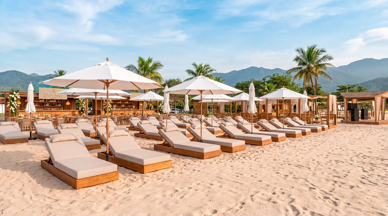 Lounge à beira-mar — Beach Club Mar D'Paraty
